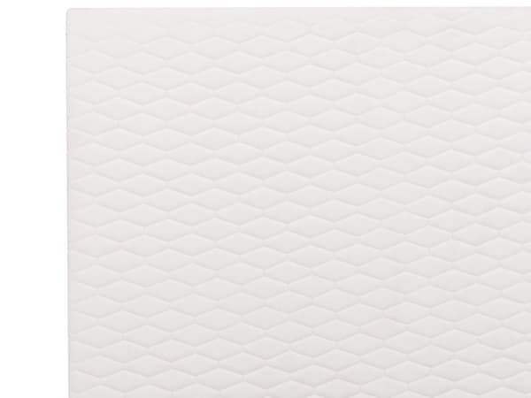 Seng Off-white Fløyel 90 x 200 cm Sengegavl Komfortabel Elegant Moderne Skandinavisk Soverom