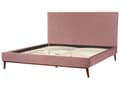 Miniatyrbilde 6 av 11: Seng Rosa Fløyel 180 x 200 cm Sengegavl Komfortabel Elegant Moderne Skandinavisk Soverom