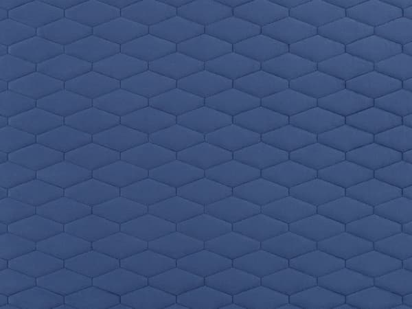 Seng Blå Velour 180 x 200 cm Moderne Dobbeltseng Høj Sengegavl To Mands Seng Minimalistisk Design