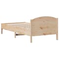 Miniatyrbilde 5 av 9: vidaXL Sengeramme uten madrass 100x200 cm heltre furu