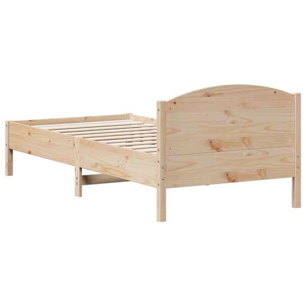 vidaXL Sengeramme uten madrass 100x200 cm heltre furu