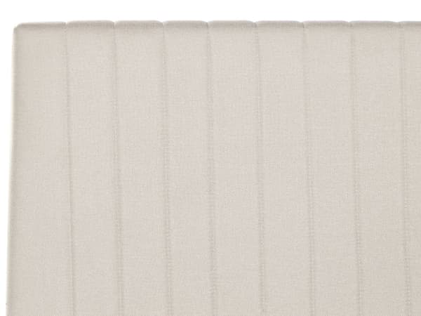 Parisänky beige 140 x 200 cm kangasverhoilu säilytystila tikattu pääty sälepohja moderni