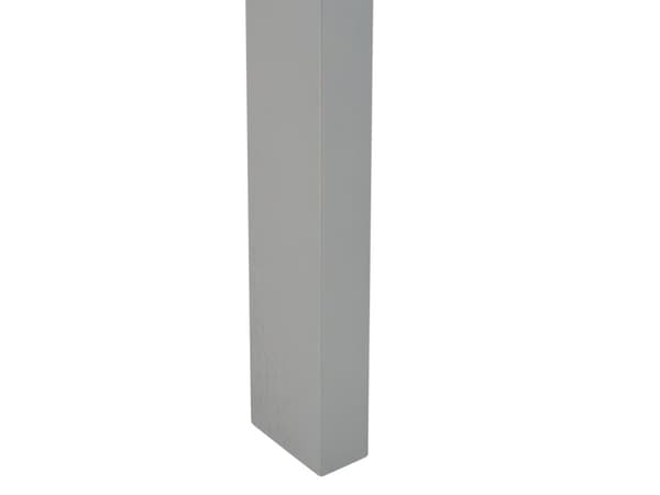 Køjeseng Grå Gummitræ Enkeltseng Størrelse 90 x 200 cm Høj Køjeseng Soveværelse Børn Stige Lameller
