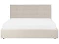 Miniatyrbilde 6 av 11: Seng med oppbevaring Beige Stoff Polyester 180 x 200 cm Sengegavl Oppbevaringsfunksjon Moderne design Soverom Dobbeltseng