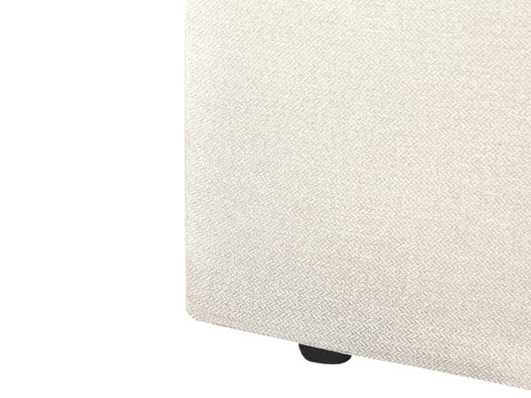 Seng med oppbevaring Beige Stoff Polyester 160 x 200 cm Sengegavl Oppbevaringsfunksjon Moderne design Soverom Dobbeltseng