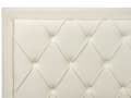 Miniatyrbillede 9 af 11: Velourseng Beige Velour 140 x 200 cm Moderne Trekvart Seng med Opbevaring Blød Sengegavl Halvandenmands 3 kvart Seng med Skuffer Under Design