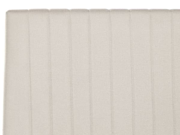 Seng Beige Polyester 140 x 200 cm Moderne Trekvart Seng med Opbevaring Blød Sengegavl Halvandenmands 3 kvart Seng Retro Design Soveværelse