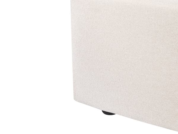 Seng Beige Stof 160 x 200 cm Moderne To Mands Seng med Opbevaring Blød Sengegavl Dobbeltseng Sengeramme Retro Design