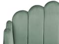 Miniatyrbilde 7 av 10: Sengeramme Grønn Fløyelspolstring 140 x 200 cm Metallben Retro design tuftet Sengegavl
