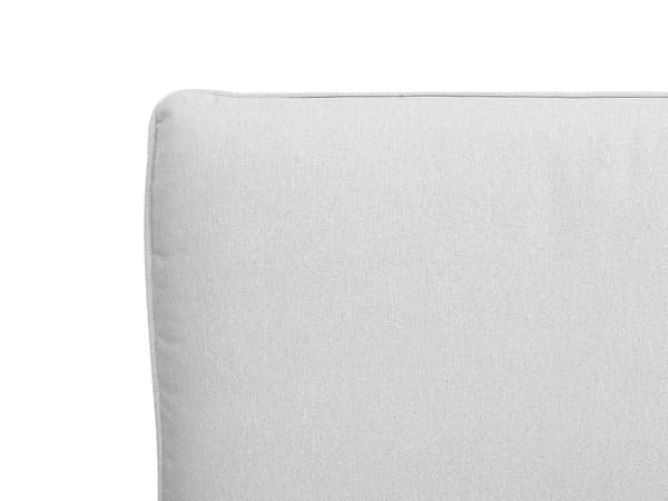 Spileramme Grå Polyester Stoff Polstret Dobbeltstørrelse Moderne Design 140 x 200 cm