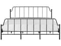 Miniatyrbilde 5 av 9: Sengeramme Svart Metall 180 x 200 cm Lameller i poppeltre Industriell og minimalistisk stil Dobbeltseng Soverom
