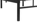 Miniatyrbilde 9 av 9: Sengeramme Svart Metall 180 x 200 cm Lameller i poppeltre Industriell og minimalistisk stil Dobbeltseng Soverom