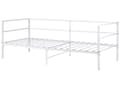 Miniatyrbilde 4 av 9: Seng Hvit Metall 90 x 200 cm Lamellbunn Industriell og moderne stil Enkeltseng Soverom