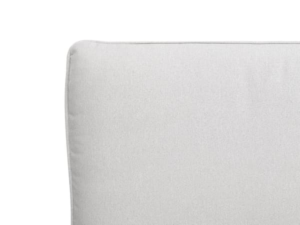 Spileramme Grå Polyester Stoff Polstret Dobbeltstørrelse Moderne Design 160 x 200 cm