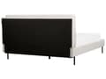 Miniatyrbilde 7 av 11: Spileramme Off-white Boucle Polstret Dobbeltstørrelse Moderne Design 160 x 200 cm