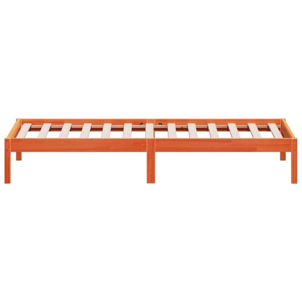vidaXL Dagseng uten madrass voksbrun 80x200 cm heltre furu
