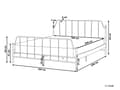 Miniatyrbillede 3 af 9: Seng Sort Metal 180 x 200 cm Moderne Seng Blød Sengegavl Dobbeltseng Sengeramme Design
