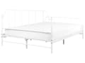 Miniatyrbillede 6 af 9: Seng Hvid Metal 140 x 200 cm Moderne Seng Blød Sengegavl Dobbeltseng Sengeramme Design