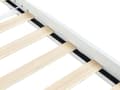 Miniatyrbillede 8 af 9: Seng Hvid Metal 140 x 200 cm Moderne Seng Blød Sengegavl Dobbeltseng Sengeramme Design