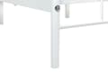 Miniatyrbillede 9 af 9: Seng Hvid Metal 140 x 200 cm Moderne Seng Blød Sengegavl Dobbeltseng Sengeramme Design