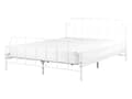 Miniatyrbillede 1 af 9: Seng Hvid Metal 140 x 200 cm Moderne Seng Blød Sengegavl Dobbeltseng Sengeramme Design