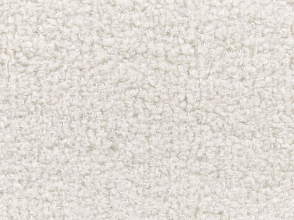 Super King Size-seng Kremfarget Fabric Boucle Lamellramme uten sengegavl 180x200 cm