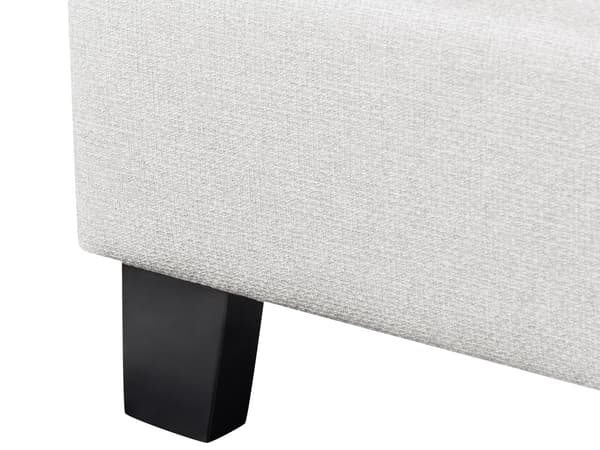 Sänky vaaleanharmaa kangas verhoilu 90 x 200 cm sälepohja päädytön lasten moderni skandinaavinen