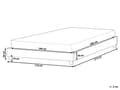 Miniatyrbillede 3 af 9: Seng Creme Hvid Boucle 160 x 200 cm Moderne Dobbeltseng uden Sengegavl To Mands Seng Minimalistisk Design