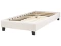 Miniatyrbillede 6 af 10: Enkeltseng Creme Hvid Boucle 90 x 200 cm Design Sengeramme Enkeltmands Seng uden Sengegavl Juniorseng