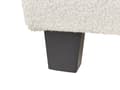 Miniatyrbillede 9 af 10: Enkeltseng Creme Hvid Boucle 90 x 200 cm Design Sengeramme Enkeltmands Seng uden Sengegavl Juniorseng