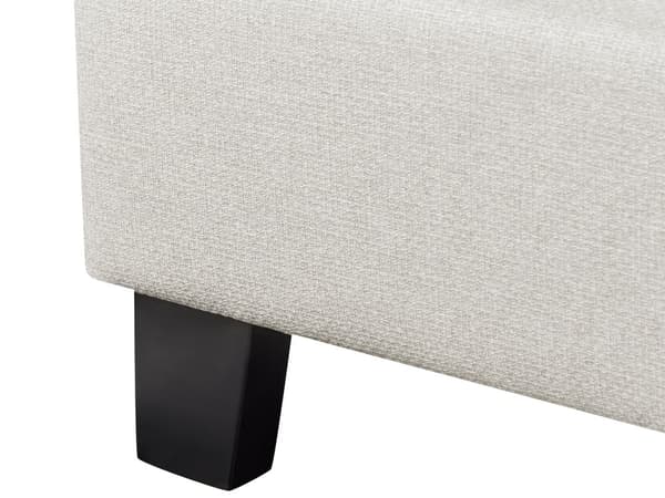 Seng Beige Polyester 160 x 200 cm Moderne Dobbeltseng uden Sengegavl To Mands Seng Minimalistisk Design