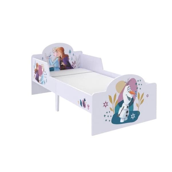 Träsäng för barn - Disney Home - Fryst - 75x143 cm - Lila - Vit