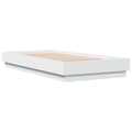 Miniatyrbillede 3 af 11: vidaXL sengeramme med LED-lys 90x190 cm hvid