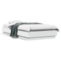 Miniatyrbillede 1 af 11: vidaXL sengeramme med LED-lys 90x190 cm hvid