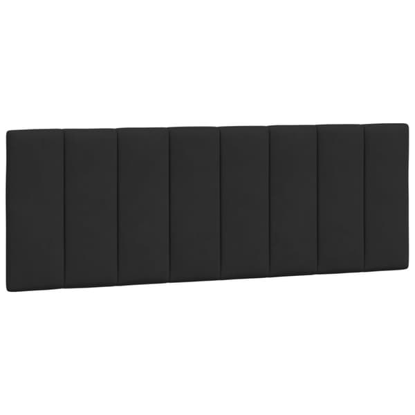 vidaXL sengeramme med sengegavl 140x200 cm fløjl sort