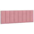 Miniatyrbillede 9 af 11: vidaXL sengeramme med sengegavl 140x200 cm fløjl pink