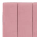 Miniatyrbillede 11 af 11: vidaXL sengeramme med sengegavl 140x200 cm fløjl pink