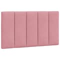 Miniatyrbillede 10 af 11: vidaXL sengeramme med LED-lys 90x200 cm velour pink