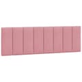 Miniatyrbillede 10 af 11: vidaXL sengeramme med LED-lys 160x200 cm velour pink