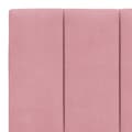 Miniatyrbillede 11 af 11: vidaXL sengeramme med LED-lys 160x200 cm velour pink