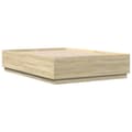 Miniatyrbilde 5 av 9: vidaXL Sengeramme sonoma eik 140x200 cm konstruert tre