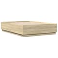 Miniatyrbilde 1 av 9: vidaXL Sengeramme sonoma eik 140x200 cm konstruert tre