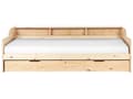 Miniatyrbilde 6 av 11: Daybed Dagseng Hvit furu med spileramme 90 x 200 cm 3 hyller Uttrekkbar seng for 2 personer Moderne skandinavisk gjesterom Barnerom Ungdomsrom