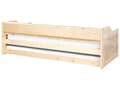 Miniatyrbilde 7 av 11: Daybed Dagseng Hvit furu med spileramme 90 x 200 cm 3 hyller Uttrekkbar seng for 2 personer Moderne skandinavisk gjesterom Barnerom Ungdomsrom