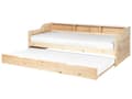 Miniatyrbilde 1 av 11: Daybed Dagseng Hvit furu med spileramme 90 x 200 cm 3 hyller Uttrekkbar seng for 2 personer Moderne skandinavisk gjesterom Barnerom Ungdomsrom
