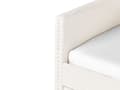 Miniatyrbillede 9 af 11: Underseng lys beige bouclé Trælameller 90 x 200 cm Daybed Glamour Dekorative knapper minimalistisk kompakt skandinavisk
