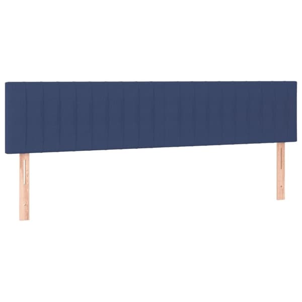 vidaXL Ramsäng med madrass blå 120x190 cm tyg