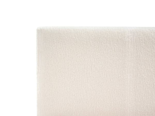 Bäddsoffa Ljusbeige Boucle Klädsel Liten Enkel storlek 80 x 200 cm Gäst Underbädd