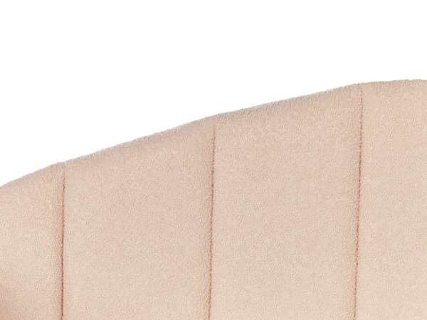 Bäddsoffa Persikorosa Boucle 90 x 200 cm Enkelsäng Spjälbädd Stoppad dagbädd Glamour Modern Barnrum Gästrum