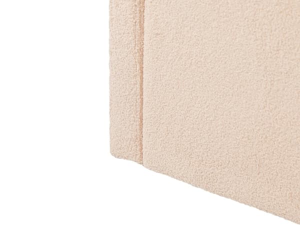 Bäddsoffa Persikorosa Boucle 90 x 200 cm Enkelsäng Spjälbädd Stoppad dagbädd Glamour Modern Barnrum Gästrum